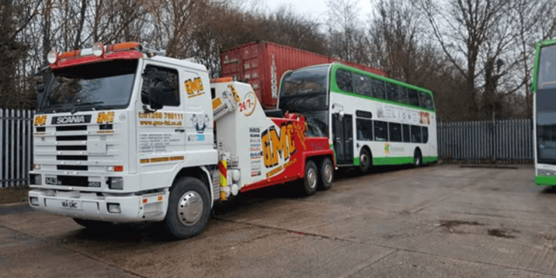 Double-decker bus recovery