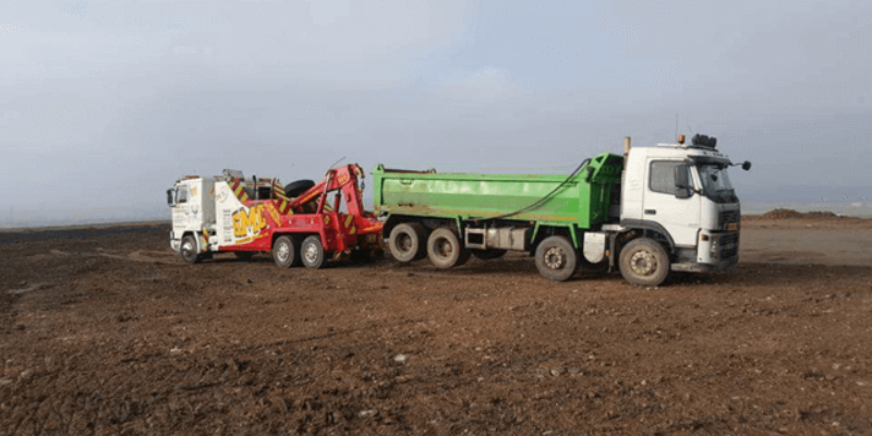 Vehicle stuck at Pitsea Tip