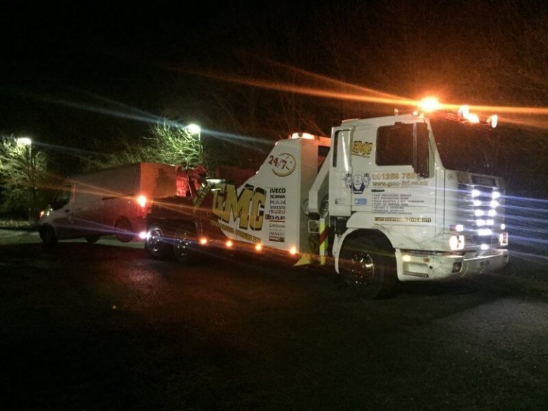 Read more about the article Winching van from a ditch