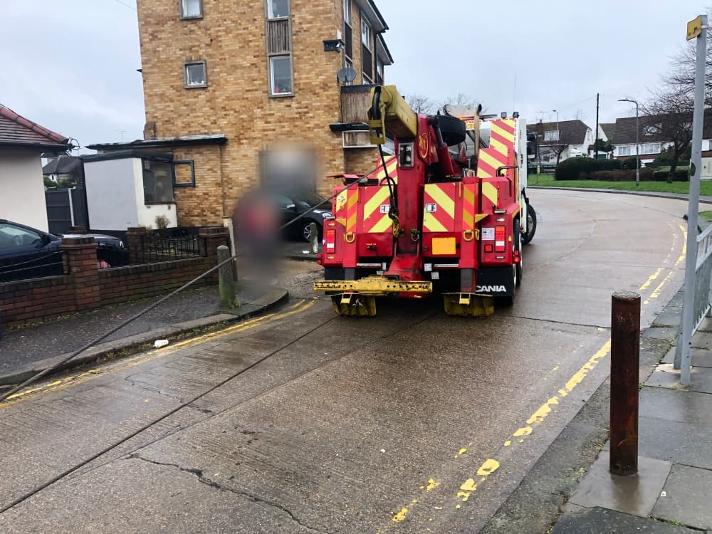 GMC vehicle winching lorry